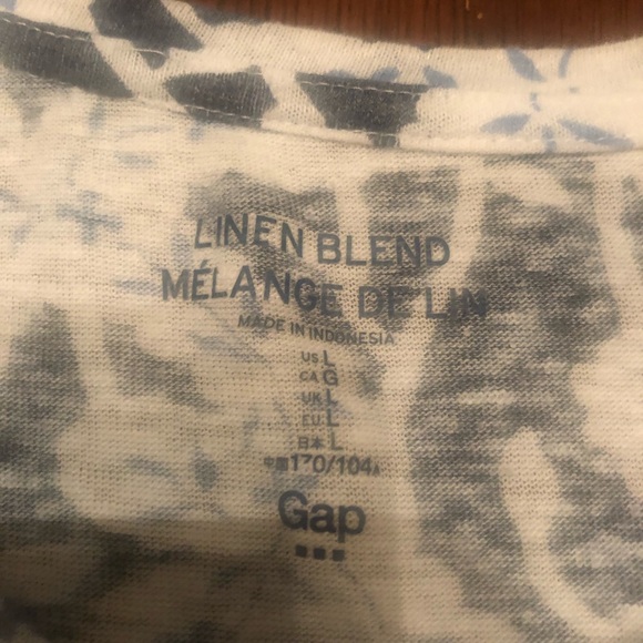 SALE Gap Linen Blend Floral Top - Picture 5 of 7